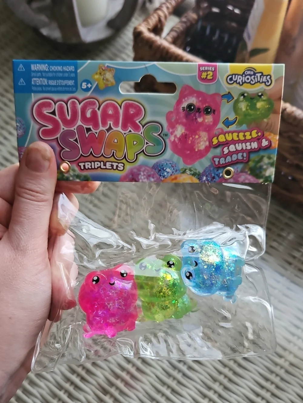 Brand New Orb Triplet Frogs Sugar Swap Squishies